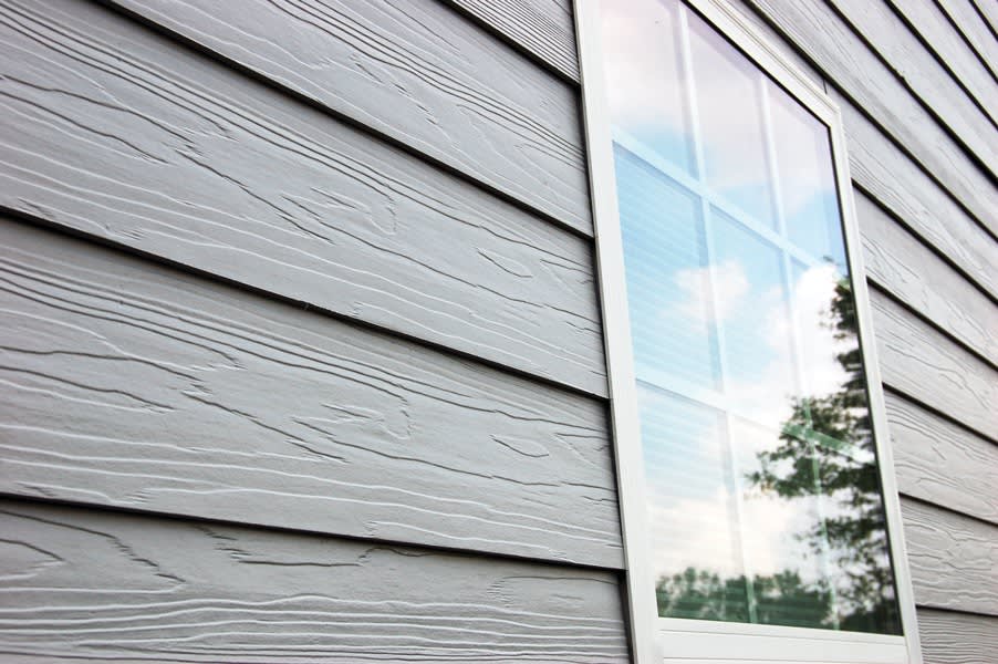 Fiber cement siding.